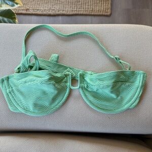 Monday Swimwear Calan Conta Top in Pistachio wave